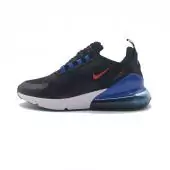 nike air max 270 homem trainers soldes black red blue